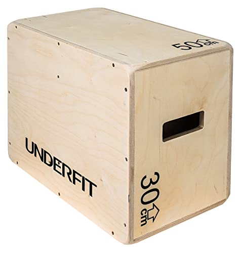 Plyo-Box UNDERFIT Plyometrische Sprungbox Holzplattform