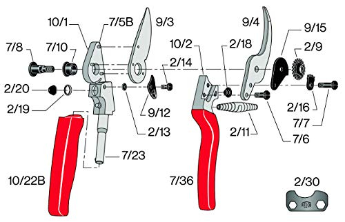 Felco-Gartenschere FELCO Gartenschere Nr. 10 für Linkshänder