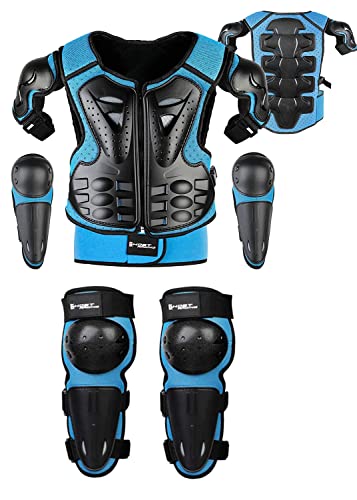 Brustpanzer (Kinder) FULUOYIN Motorrad Protektorenjacke Set