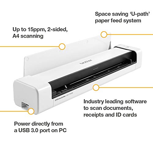 Scanner Brother DS-740 Mobiler | A4 | Vorder- und Rückseite