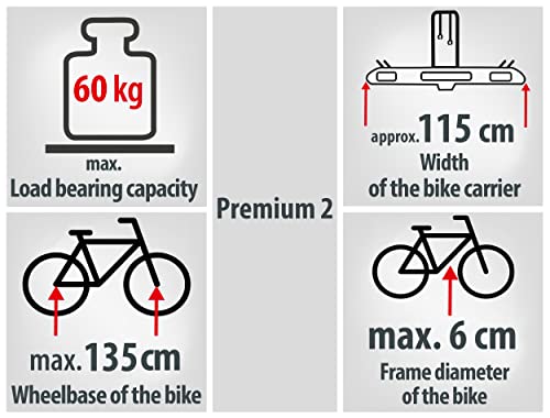 Fahrradträger 2 Fahrräder EUFAB 11521 Fahrradträger PREMIUM 2