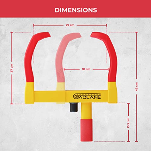 Parkkralle GADLANE Wegfahrsperre Radkralle – Universal