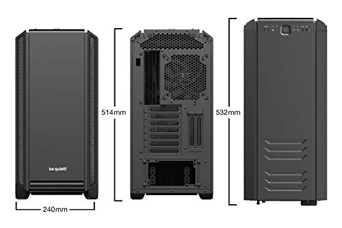 Be-Quiet-Gehäuse be quiet! Silent Base 601 Window Black PC-Gehäuse