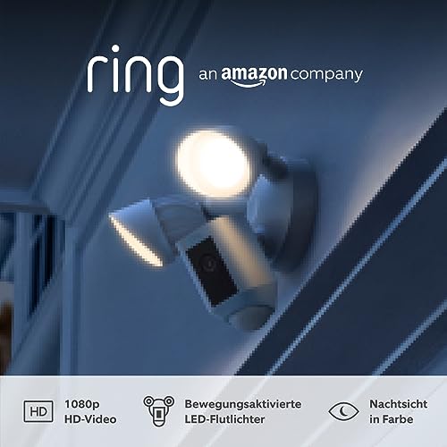 Alarmanlage mit Kamera Ring Flutlichtkamera Plus Kabel