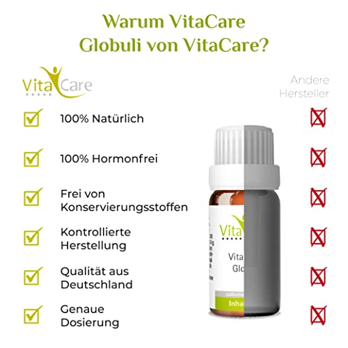 Globuli Vitacare, im Bioresonanzverfahren hergestellt