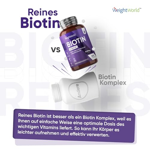 Biotin maxmedix Tabletten, 12.000μg reines für Haare, Haut