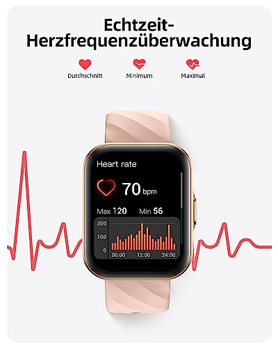 Sportuhr Parsonver Smartwatch Damen mit Telefonfunktion