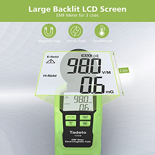 EMF-Messgerät Tadeto EMF Messgerät EMF Meter mit 3 Chips