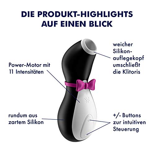Auflegevibrator Satisfyer Druckwellen-Vibrator Pro Penguin Next