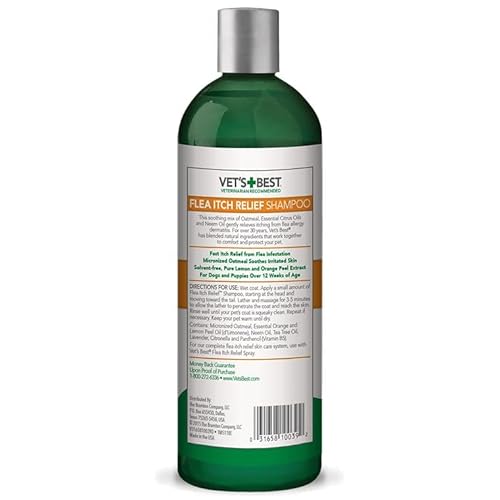 Flohshampoo-Hund Vet’s Best Floh Juckreiz Relief Hundeshampoo