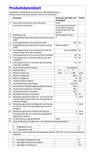 Dyon-Fernseher DYON Movie Smart 43 AD-2 108 cm (43 Zoll)