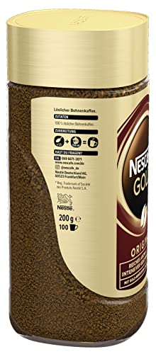 Löslicher Kaffee NESCAFÉ GOLD Original, löslicher Bohnenkaffee