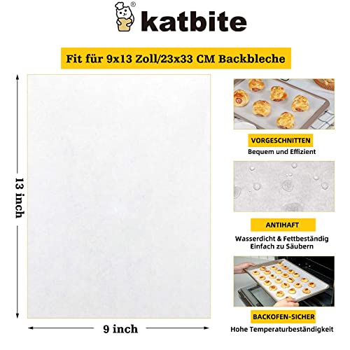 Backpapier katbite Verdickt Zuschnitt 200 Blatt 23 x 33 cm