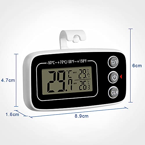 Min-Max-Thermometer Vicloon Kühlschrank Thermometer Digital