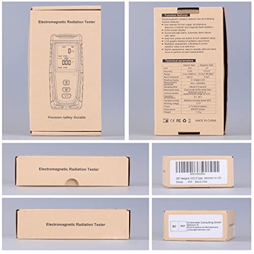 EMF-Messgerät XRCLIF EMF Messgerät, digital, elektromagnetisch