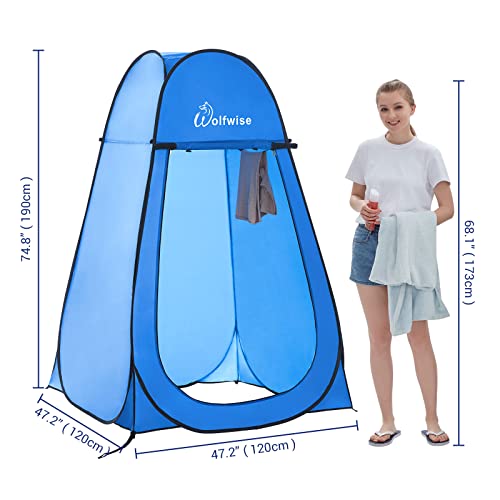 Duschzelt Wolfwise Pop up Toilettenzelt Umkleidezelt, Camping Outdoor