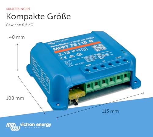 Solarladeregler Victron Energy SmartSolar MPPT 75V 15 Amp