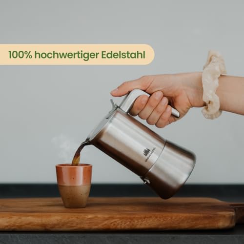 Espressokocher Groenenberg Induktion geeignet, Edelstahl