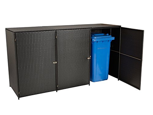 Mülltonnenbox gartenmoebel-einkauf für 3X Tonnen bis 120 Liter