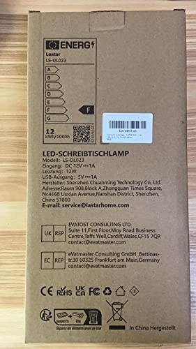 Schreibtischlampe LASTAR Dimmbare 12W LED-Nachttischlampe