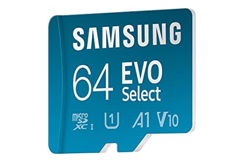 Micro-SD-64GB Samsung EVO Select microSD-Karte + SD-Adapter