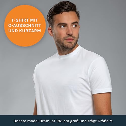 Weißes T-Shirt Herren Suitable Obra T-Shirt Rundhalsausschnitt