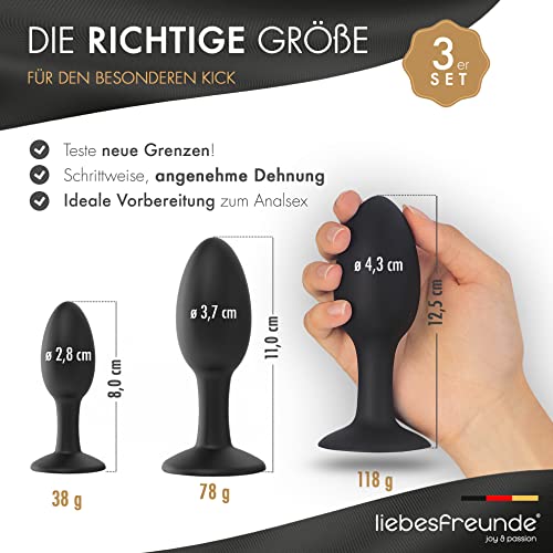 Analdusche liebesfreunde ® Premium Analplug Set