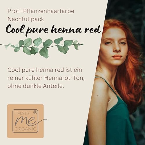 Henna-Haarfarbe Thats me organic ® Profi Pflanzenhaarfarbe