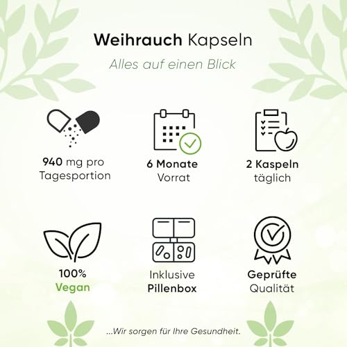 Weihrauch-Kapseln BIOTARY Weihrauch Extrakt, 365 Kapseln, 940 mg