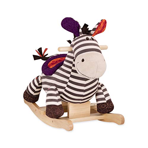 Schaukeltier B. toys Schaukelpferd Zebra gestreift aus weichem