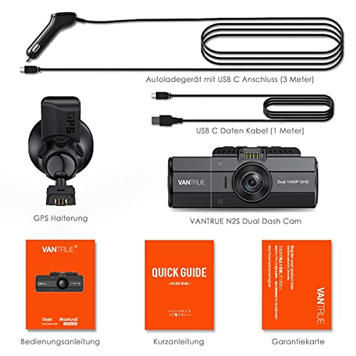 Autokamera VANTRUE N2S 4K Dashcam Auto Dual 1440P