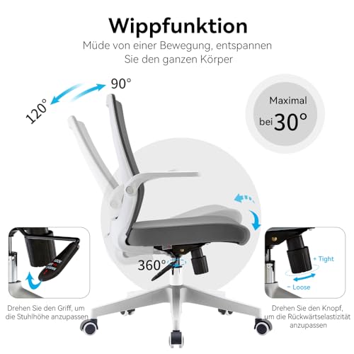 Drehstuhl SIHOO Bürostuhl Ergonomisch Schreibtischstuhl