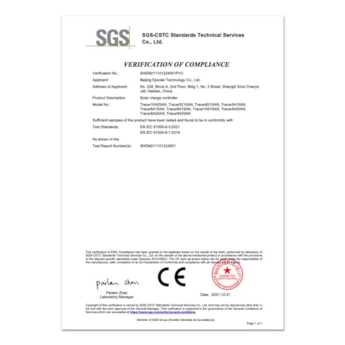 Solarladeregler EPEVER Tracer-AN MPPT LaderreglerTracer5415AN