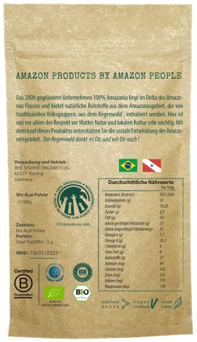 Acai-Beere 100% Amazonia Reines Acai Pulver Bio frisches Extrakt