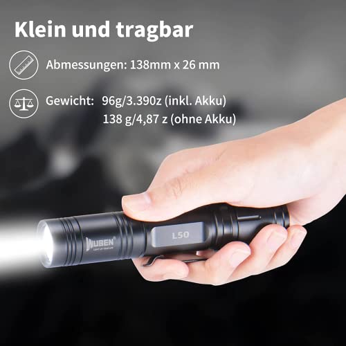 Taschenlampen WUBEN L50 LED Taschenlampe 1200 Lumen