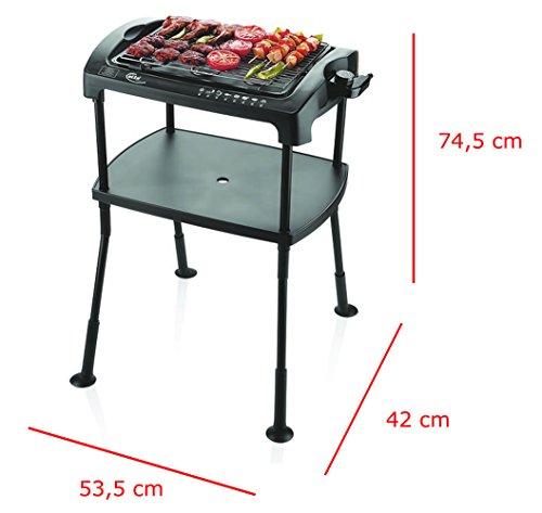 Standgrill Elta GRILL SET Elektrischer + Grillbesteck Balkongrill