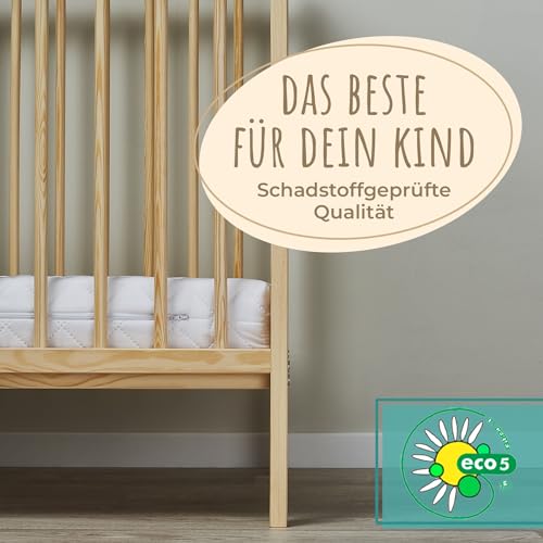 Matratze 60×120 cm Kids Collective Kinder mit waschbarem Bezug