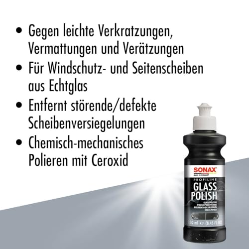 Kratzer-Entferner SONAX PROFILINE GlassPolish (250 ml) Glaspolitur