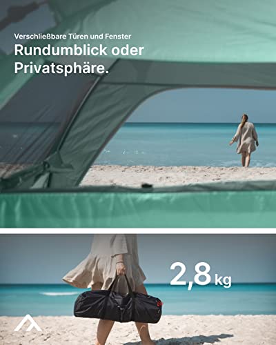 Qeedo-Zelt qeedo Quick Palm Strandmuschel mit UV-Schutz (UV80)