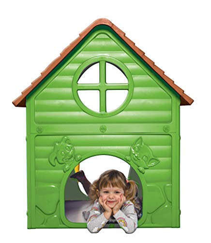Spielhaus Dohany grün Kinder Gartenhaus Indoor Outdoor +2J