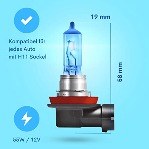 H11-Lampe Diamond Vision 2x H11 12V 55W, Xenon Look