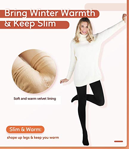 Thermo-Strumpfhose JEPOZRA Damen Thermo Strumpfhose Winter Gefüttert