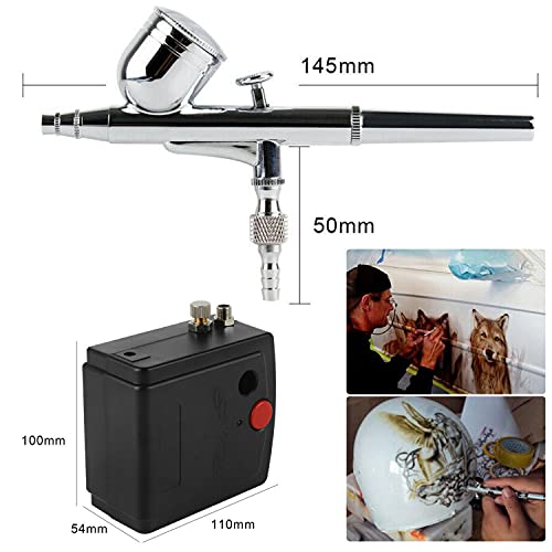 Airbrush-Set Easyhomie Dual Action Airbrush Set mit Lackierpistole