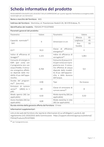 AEG-Geschirrspüler AEG FSE62417P Vollintegrierter-Geschirrspüler