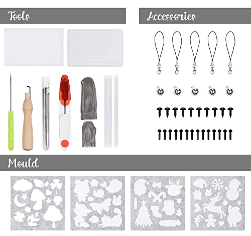 Filzwolle Anstore Set, 32 Farben je 5 Gramm Basisset