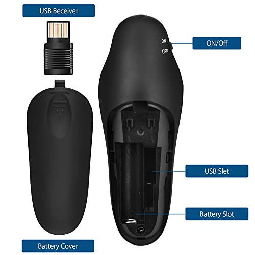 Laserpointer KKMOL Wireless Presenter Clicker, Drahtloser USB