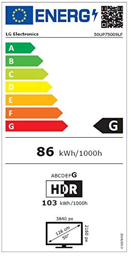 LG-Fernseher 50 Zoll LG Electronics 50UP75009LF 127 cm UHD