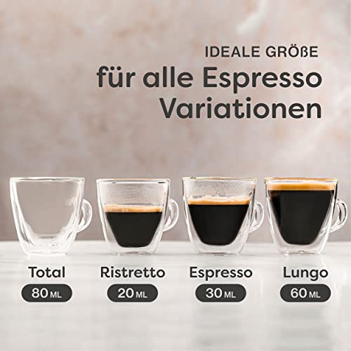 Espresso-Tassen Cosumy 4 Doppelwandige, Thermogläser