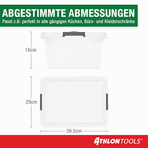 Aufbewahrungsbox ATHLON TOOLS 4x 12.5 L mit Deckel