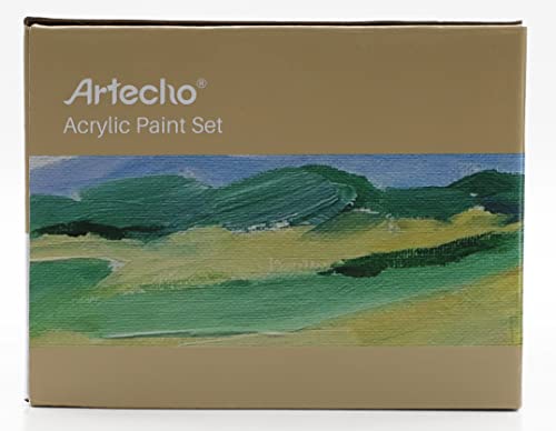 Acrylfarben Artecho Set 24×59 ml, Acrylic Paint Set, Wasserfest